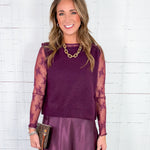 Hibiscus Plum Sleeveless Sweater Molly Bracken