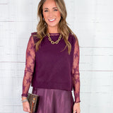 Hibiscus Plum Sleeveless Sweater Molly Bracken