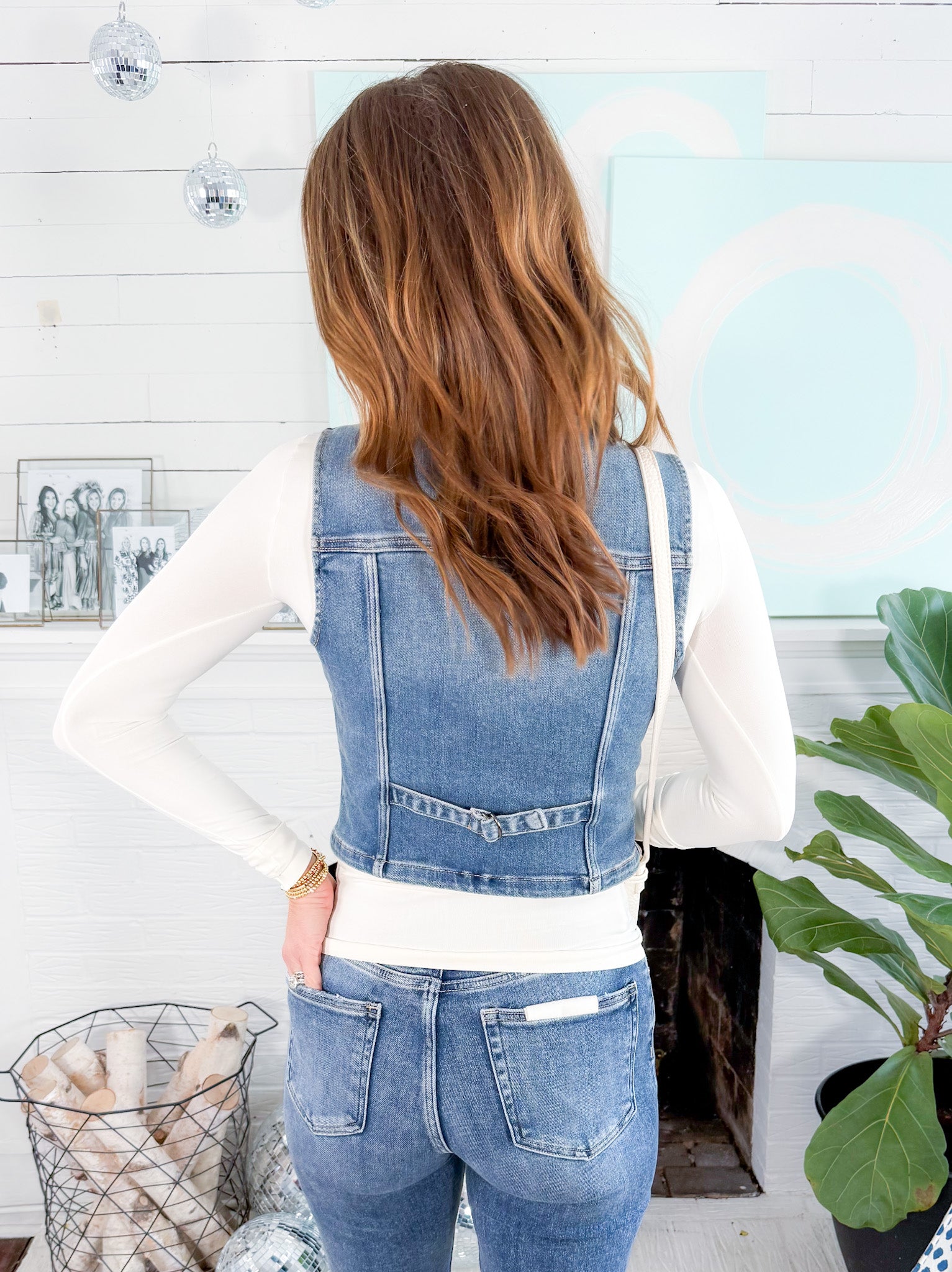 Hidden Fitted Denim Vest Hidden