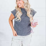 Hillsong Dark Grey Cap Sleeve Sweater Molly Bracken
