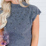 Hillsong Dark Grey Cap Sleeve Sweater Molly Bracken