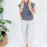 Hillsong Dark Grey Cap Sleeve Sweater Molly Bracken