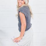 Hillsong Dark Grey Cap Sleeve Sweater Molly Bracken