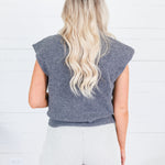 Hillsong Dark Grey Cap Sleeve Sweater Molly Bracken