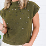 Hillsong Olive Cap Sleeve Sweater Molly Bracken