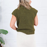 Hillsong Olive Cap Sleeve Sweater Molly Bracken