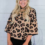 Hollis Leopard Sweater Rain and Rose