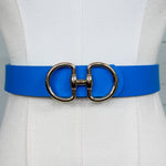 Horse Bit Buckle Belt Blue