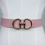 Horse Bit Buckle Belt Blush