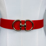 Horse Bit Buckle Belt Red
