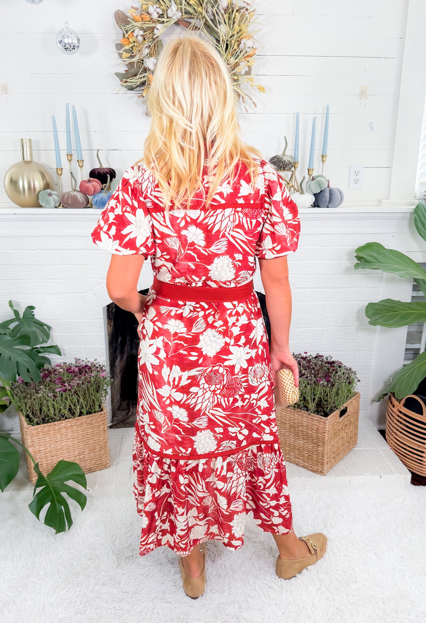 Howell Brick Maxi Dress Entro