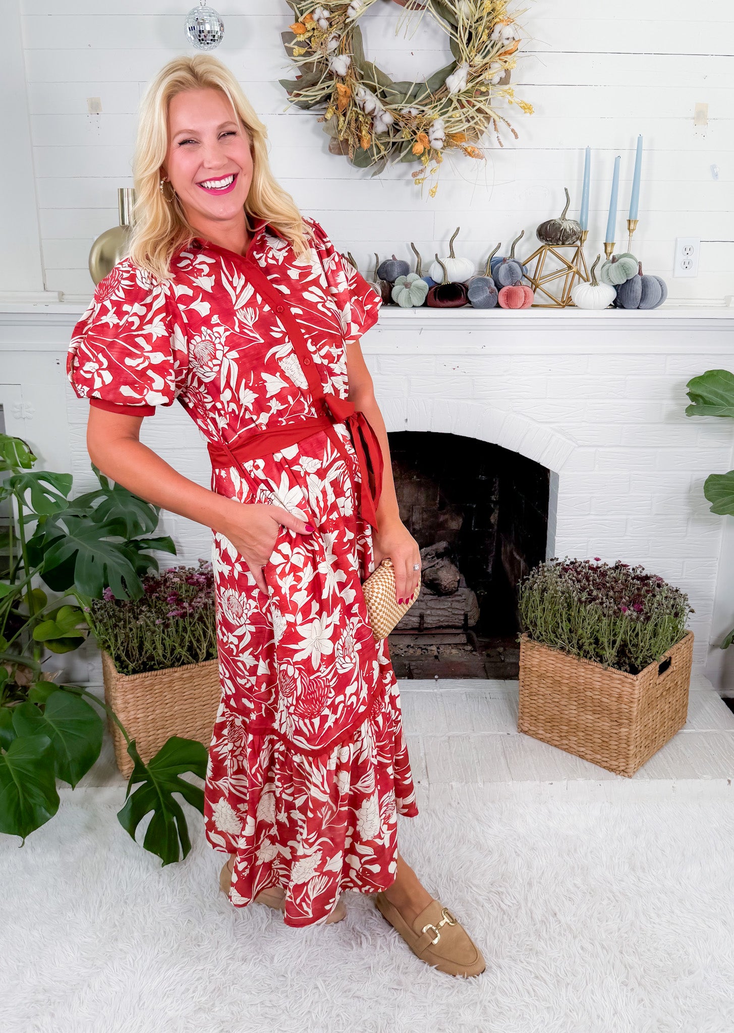 Howell Brick Maxi Dress Entro