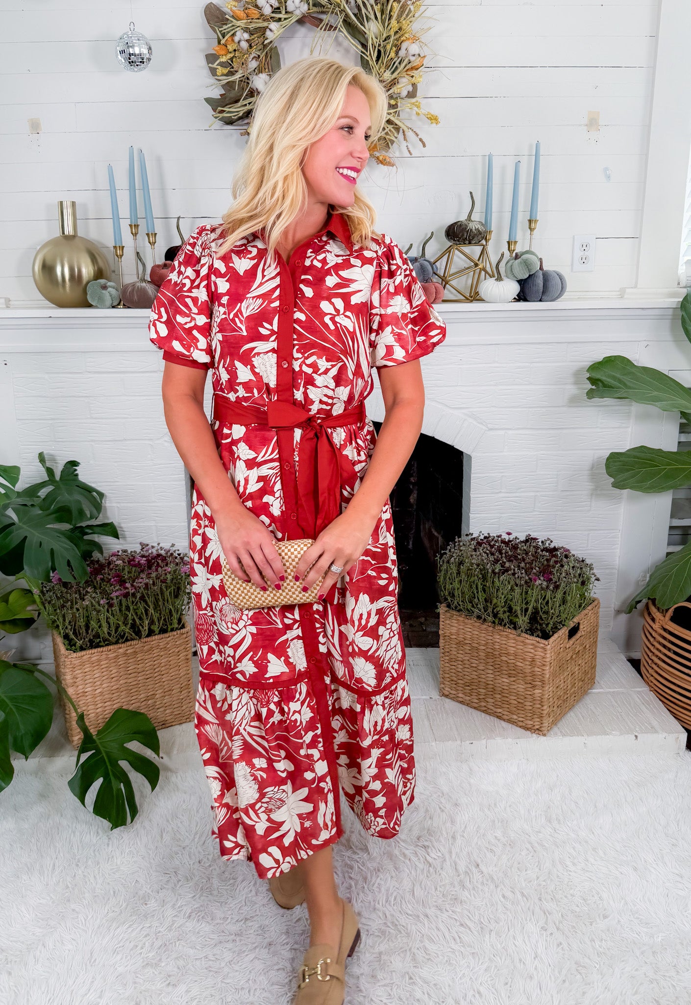 Howell Brick Maxi Dress Entro