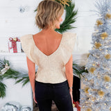 Hudson Gold Lame Top