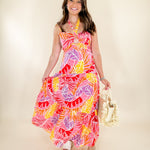 Palm Royale Tropical Halter Dress Karlie brand