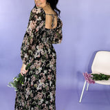 lissie floral chiffon pleated maxi dress lucy paris brand