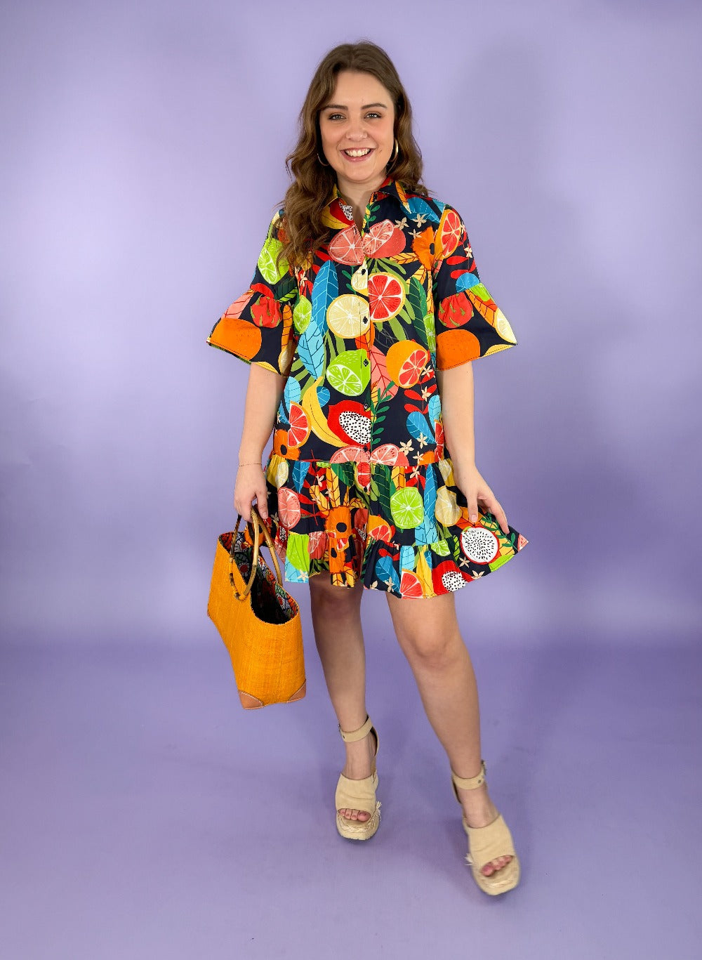Zara Fruit Forest Mini Dress Maude Vivante | Clover and Bee