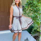 Melina Mocha Brown + Bamboo Clasp Clutch