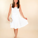 kylie white linen sleeveless mini dress draper james brand