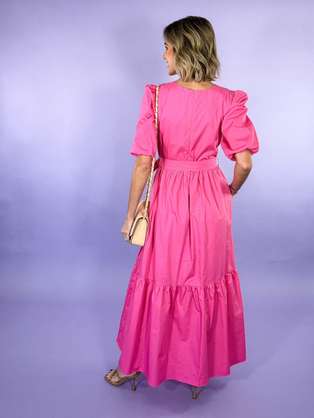 Melina Azalea Pink Maxi Dress