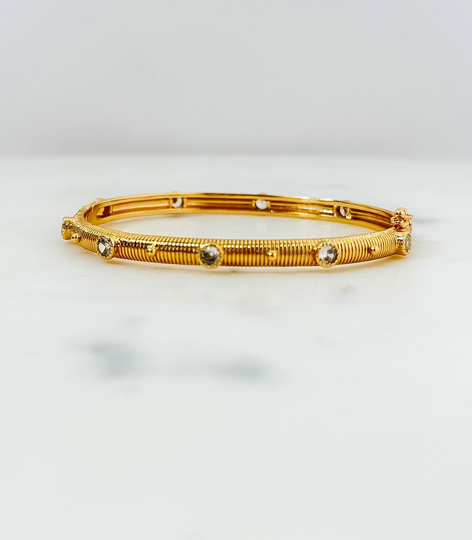 CZ Sputnik Bangle Bracelet