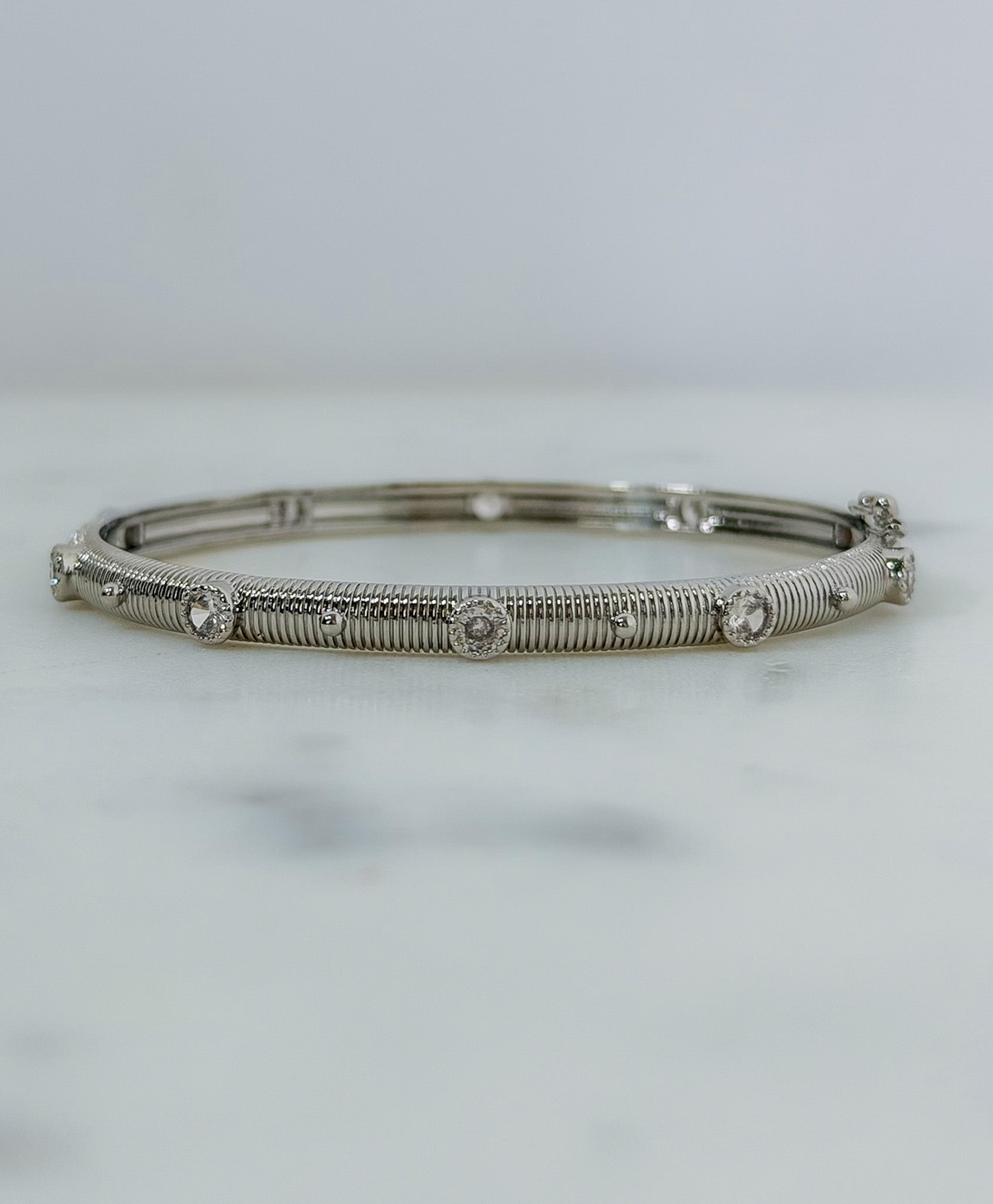 CZ Sputnik Bangle Bracelet