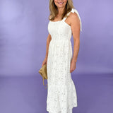 Tatum White Lace Maxi Dress | Clover and Bee