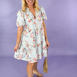 Jacey Sommerset Floral Babydoll Mini Dress | Clover and Bee