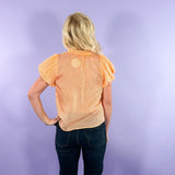 Morrison Tangerine Pin Stripe Top THML | Clover and Bee