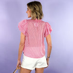 Morrison Flamingo Pin Stripe Top THML | Clover and Bee