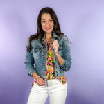 Ada Pleasant Crop Denim Jacket Kut from the Kloth | Clover and Bee