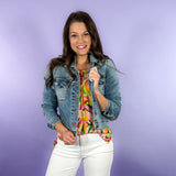 Ada Pleasant Crop Denim Jacket Kut from the Kloth | Clover and Bee