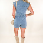 Denim Pocket Romper Karlie brand