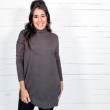 Charcoal Turtleneck Sweater - FINAL SALE