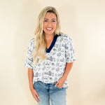 Elizabeth Auburn Camp Shirt College Town Toiles brand