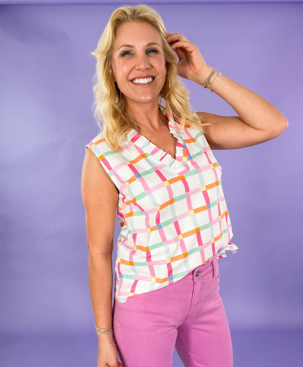 Lennon Look Me Up Multi Top | Clover and Bee