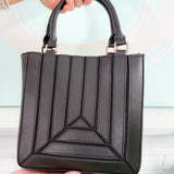 Spliced Square Handbag