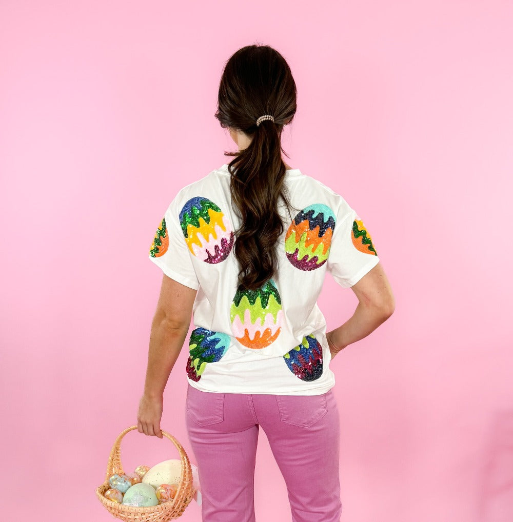 QS Groovy Easter Egg Tee | Clover and Bee