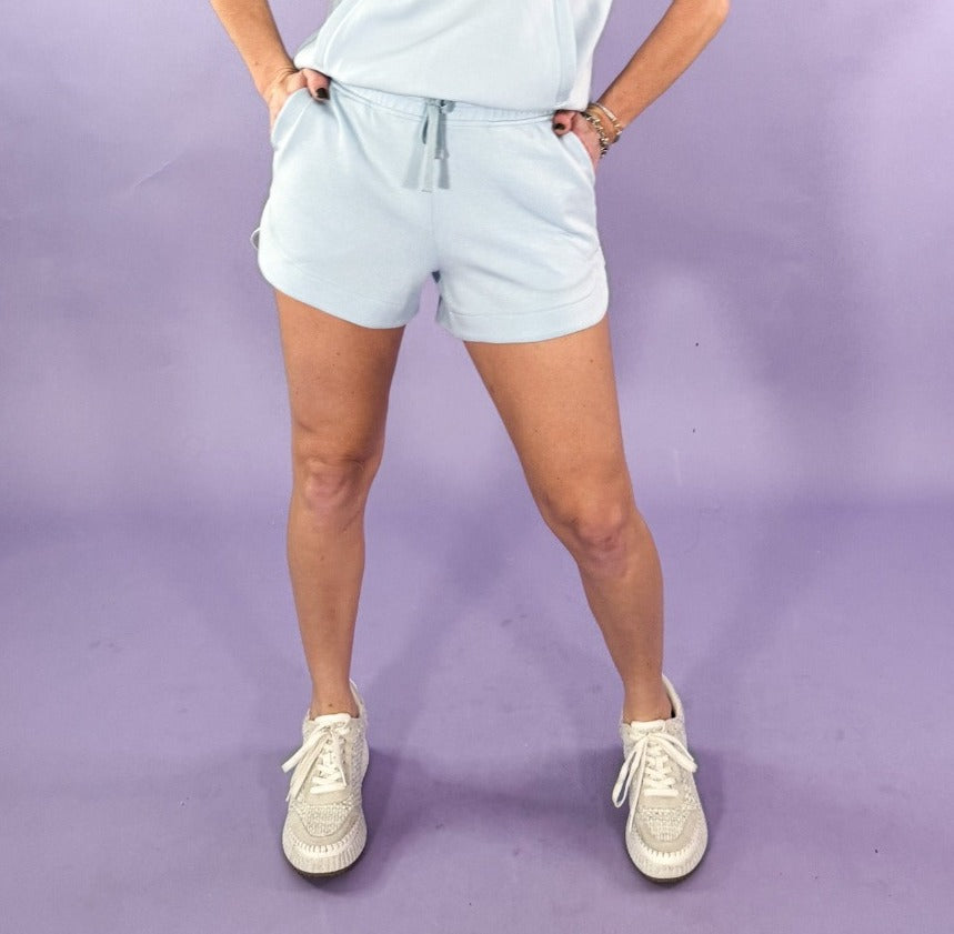 Rondelle Soft Blue Tulip Shorts | Clover and Bee