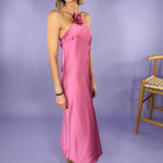 Jonah Pink Halter Dress Lucy Paris | Clover and Bee