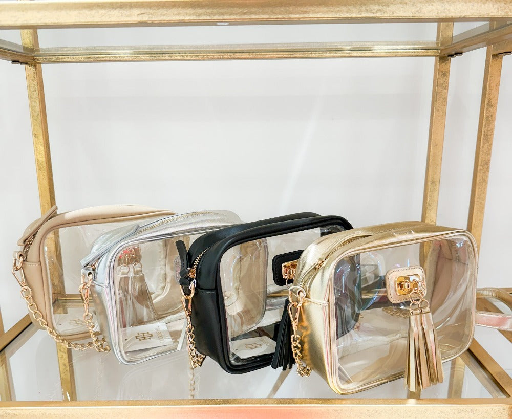 Addison Clear Crossbody + Tassel Bag