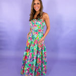 Marilyn Poplin Floral Smocked Maxi Dress | Clover and Bee