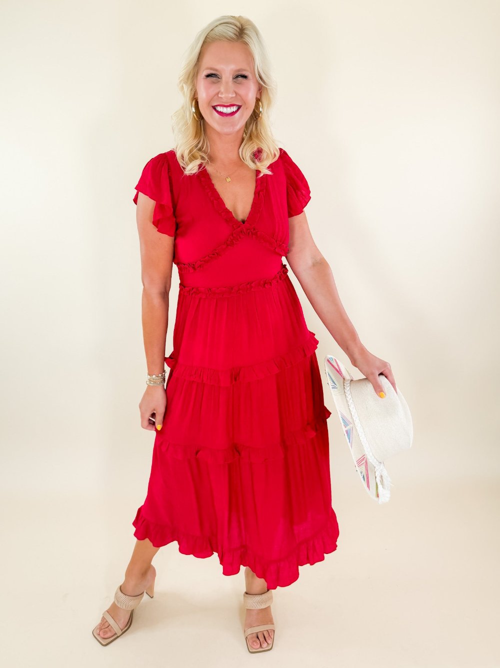 Quigley Cranberry Maxi Dress