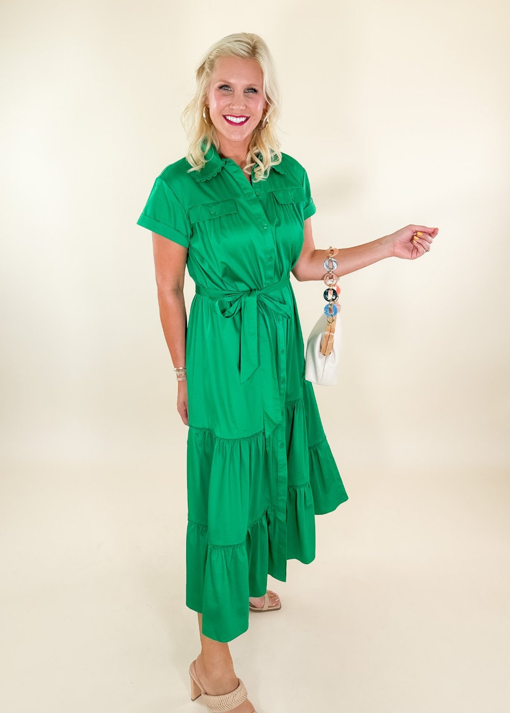 Rachel Emerald Maxi Dress Alden Adair brand