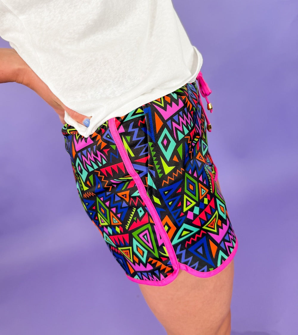 Retro Revival Drawstring Athleisure Shorts Jess Lea | Clover and Bee