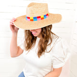 Sunshine T Palm Bright Checkerboard Hat
