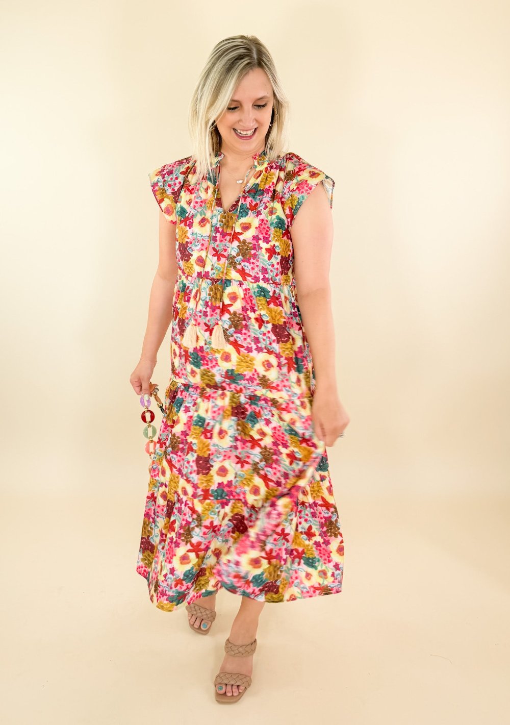 Juliet Jewel Floral Dress THML brand