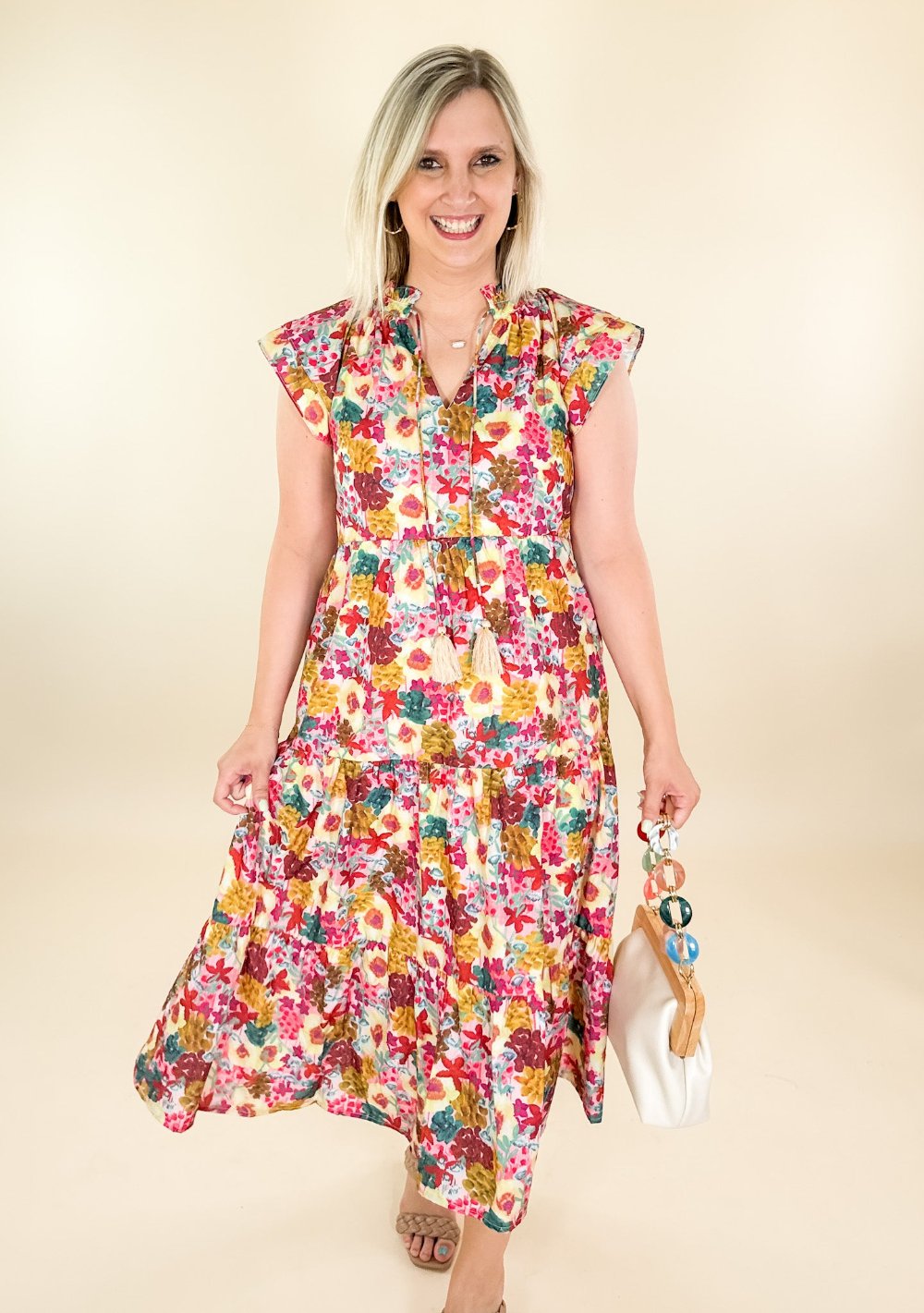 Juliet Jewel Floral Dress THML brand