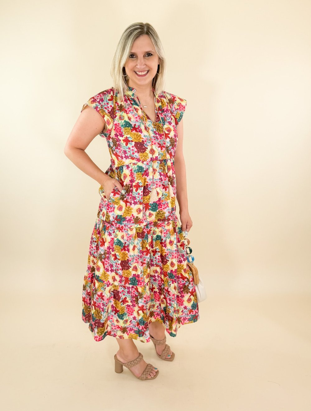 Juliet Jewel Floral Dress THML brand