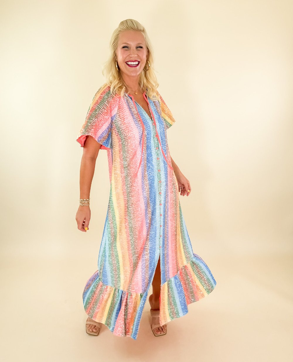 Tullah Enchanting Caftan Dress BuddyLove brand